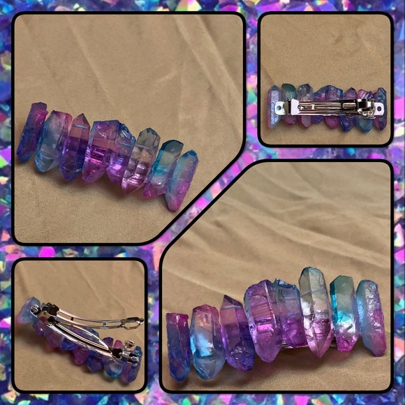 Accessories - ❌SOLD❌Rainbow Arua Crystal Hair Barrette